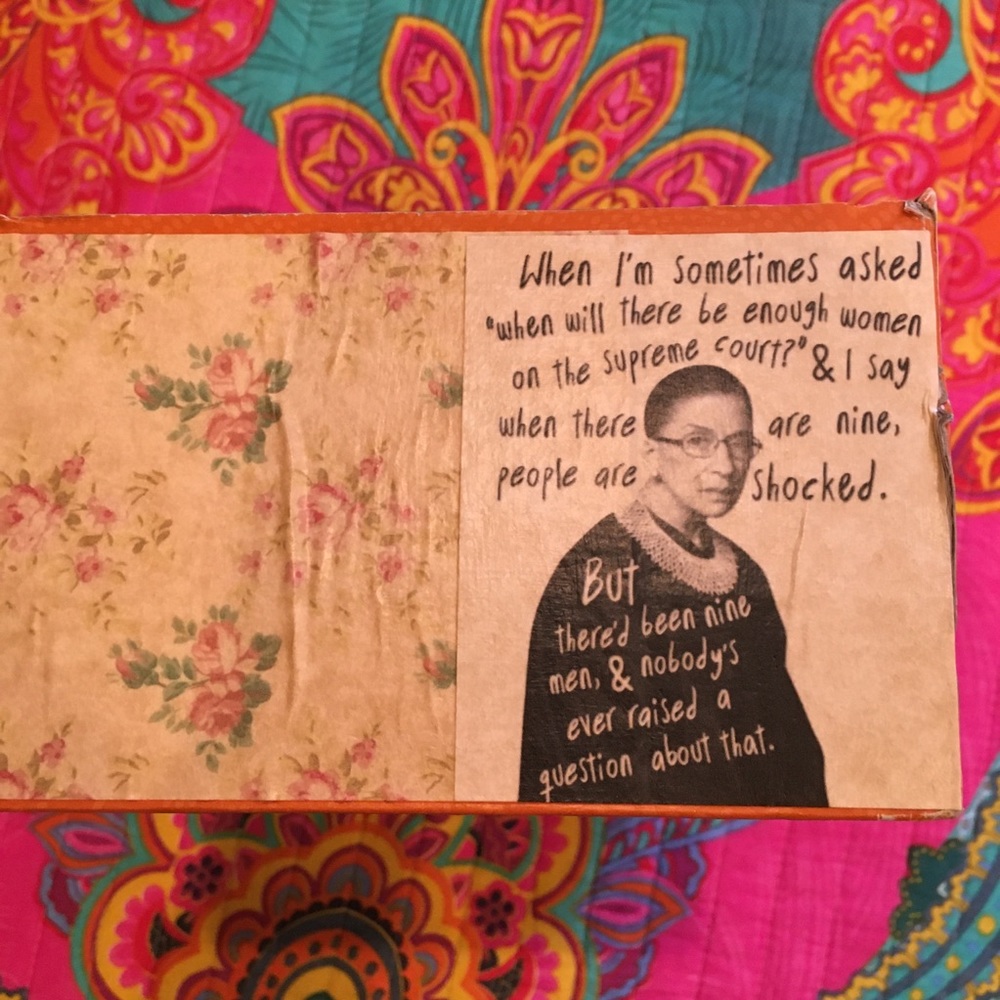 RBG ~ Ruth Bader Ginsburg Memory Box - Picture 4 of 16